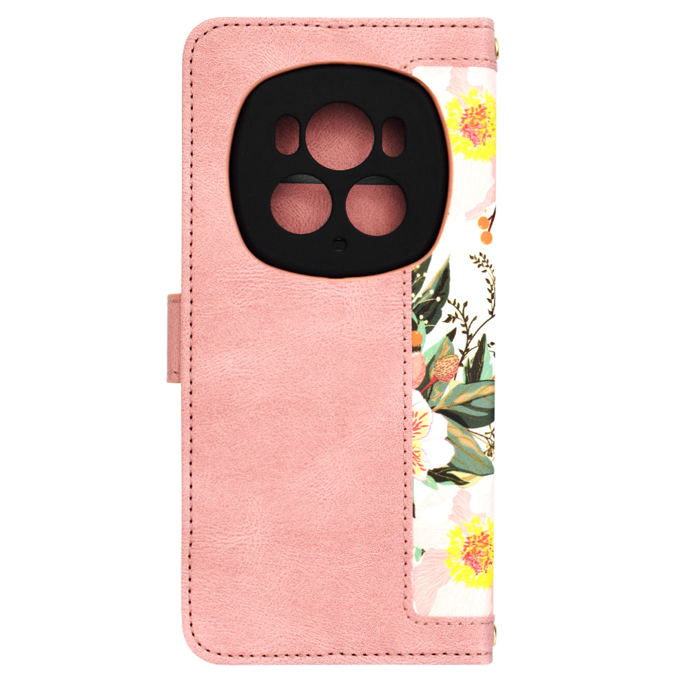 Hülle für Honor Magic6 Pro, Techsuit, FlipCraft, Rosa
