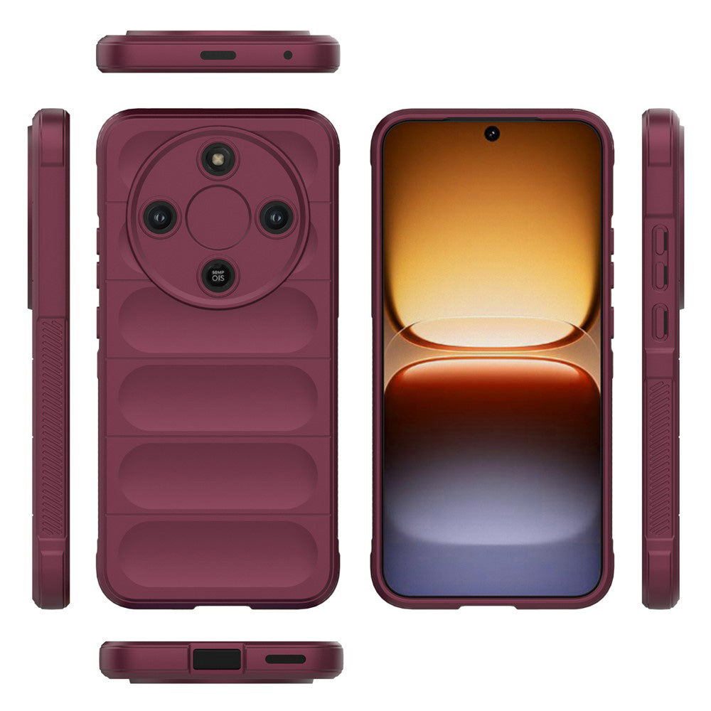 Hülle für Honor Magic8 Lite, Techsuit, Magic Shield, Kirschrot