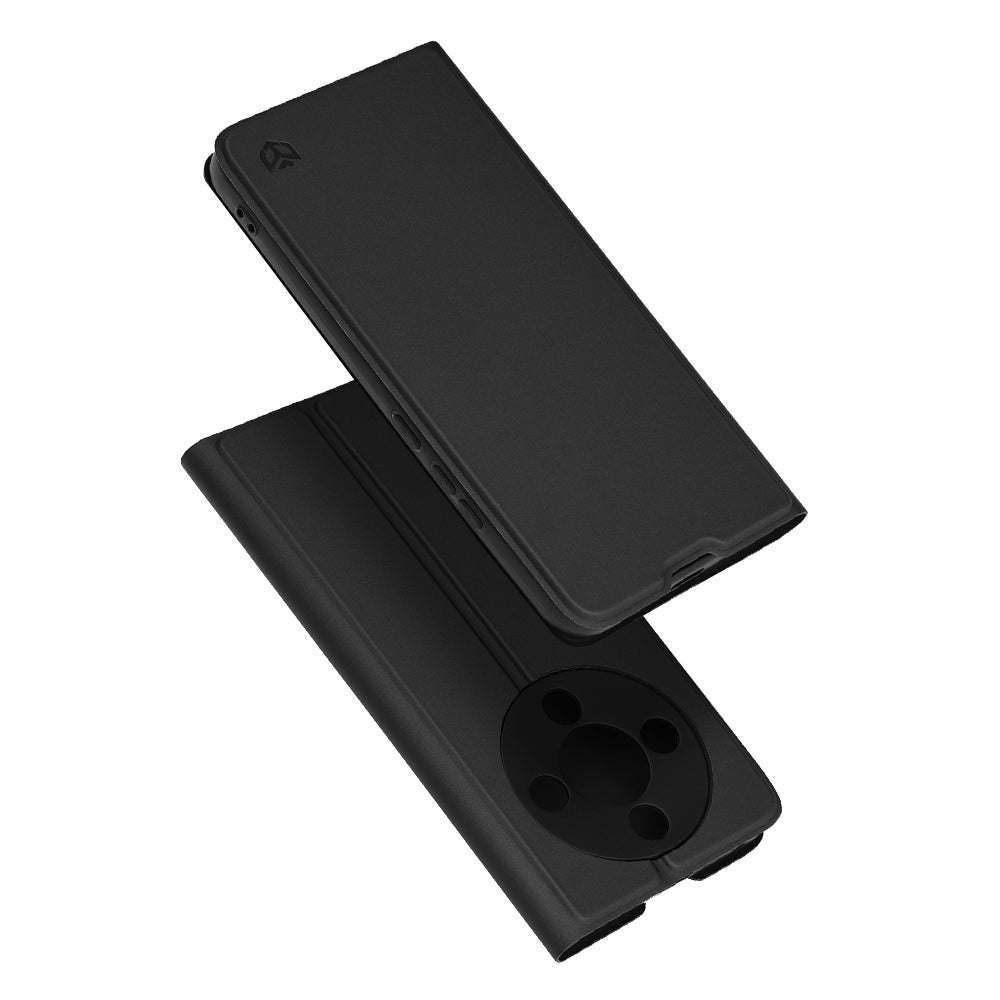 Hülle für Honor Magic8 Lite, Techsuit, Magskin Book, Schwarz