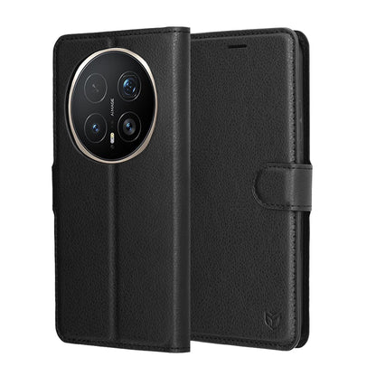 Case for Honor Magic8 Pro, Techsuit, Leather Folio, Black