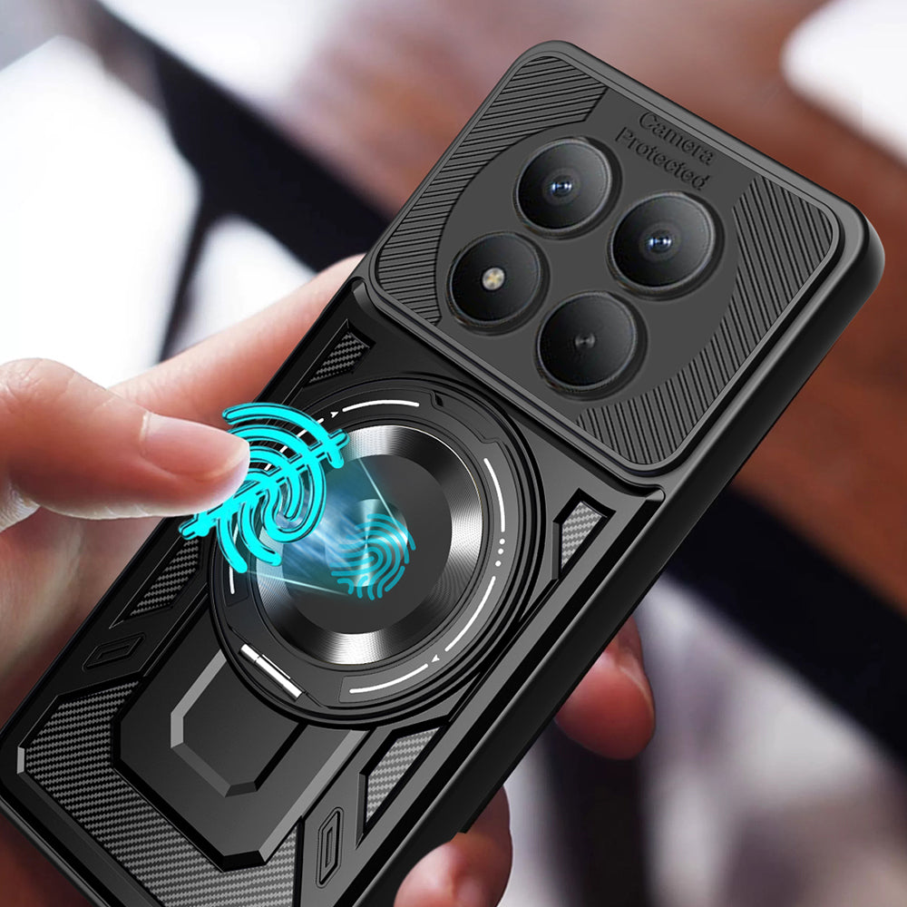 Hülle für Honor Magic8 Pro, Techsuit, RuggedCam, Blau