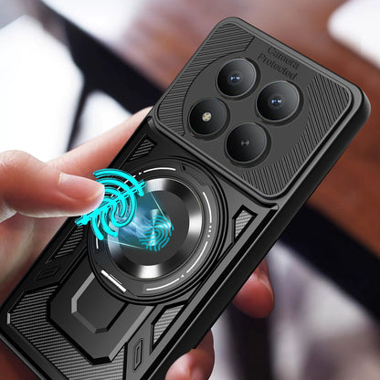 Hülle für Honor Magic8 Pro, Techsuit, RuggedCam, Schwarz