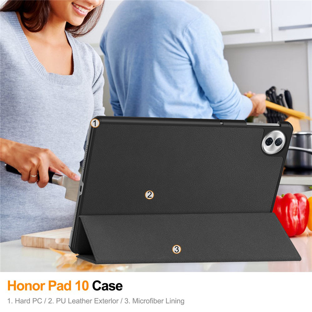 Hülle für Honor Pad 10, Techsuit, FoldPro, Schwarz