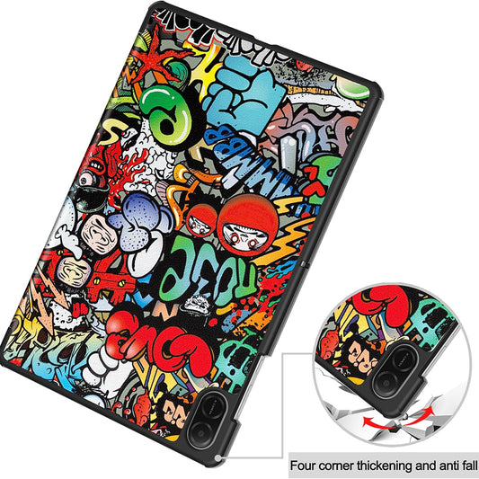 Hülle für Honor Pad X8a, Techsuit, FoldPro Urban Vibe, Mehrfarbig