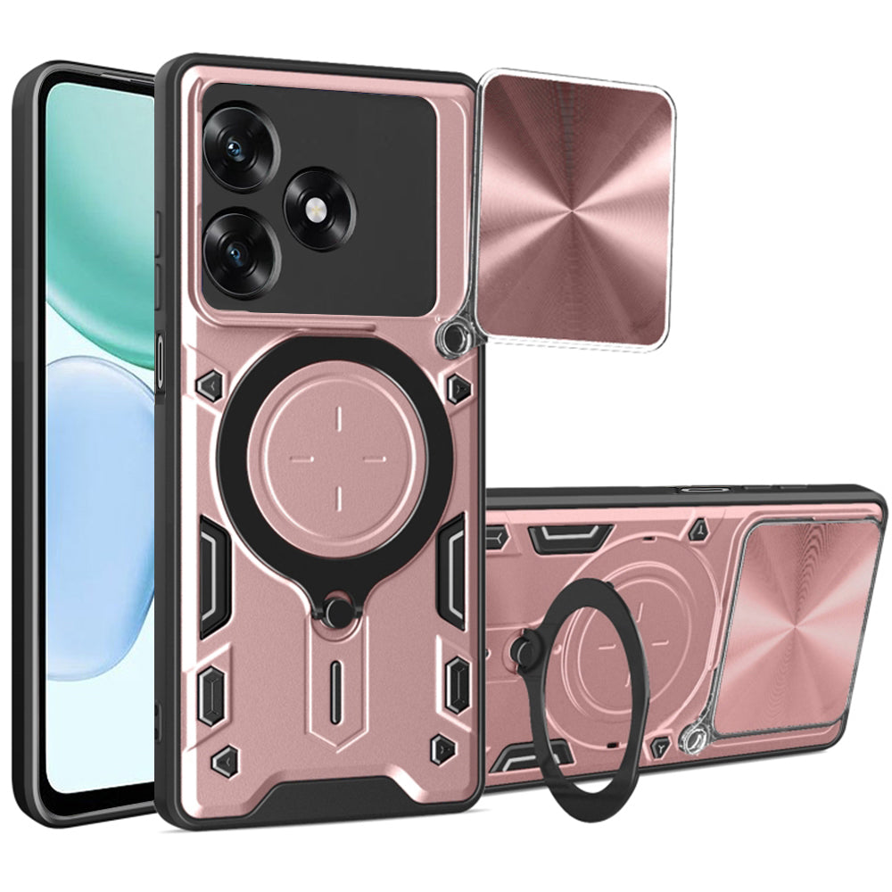 Hülle für Honor X5c Plus, Techsuit, CamGuard Pro, Roségold