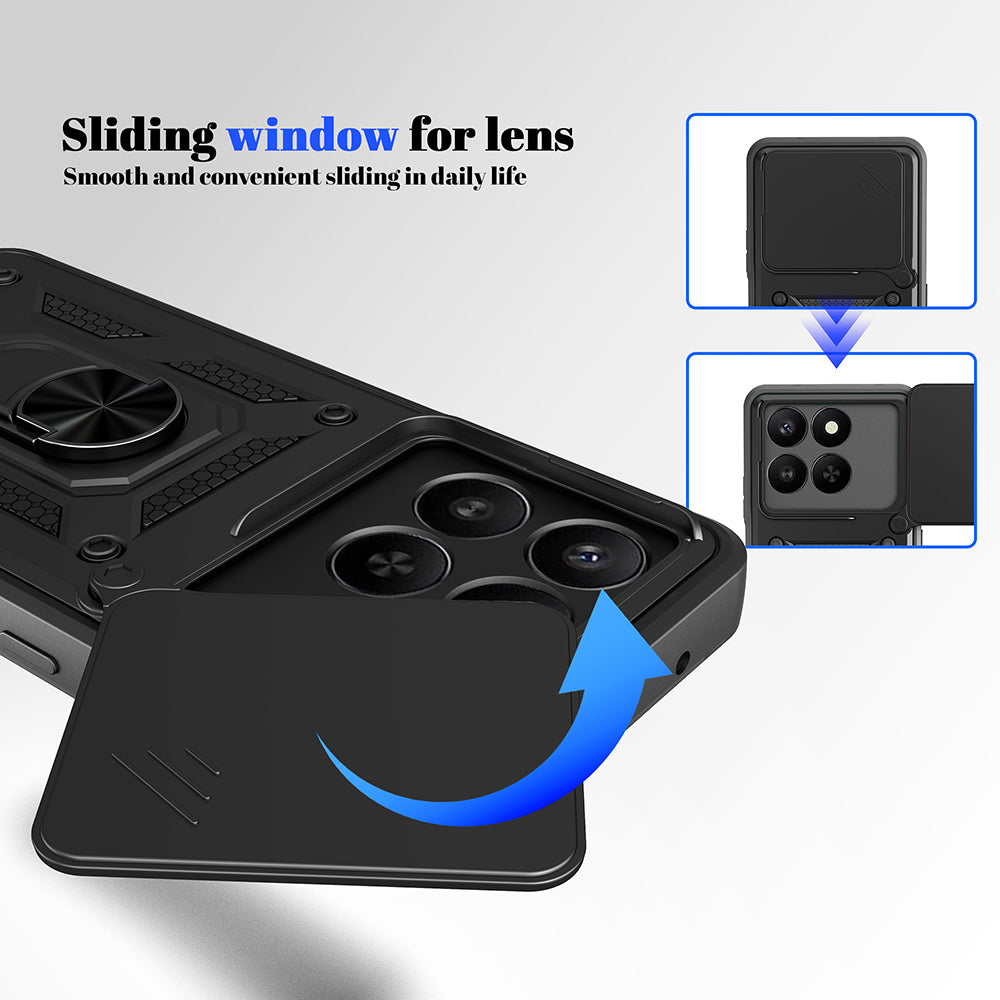 Hülle für Honor X5c Plus, Techsuit, CamShield, Roségold