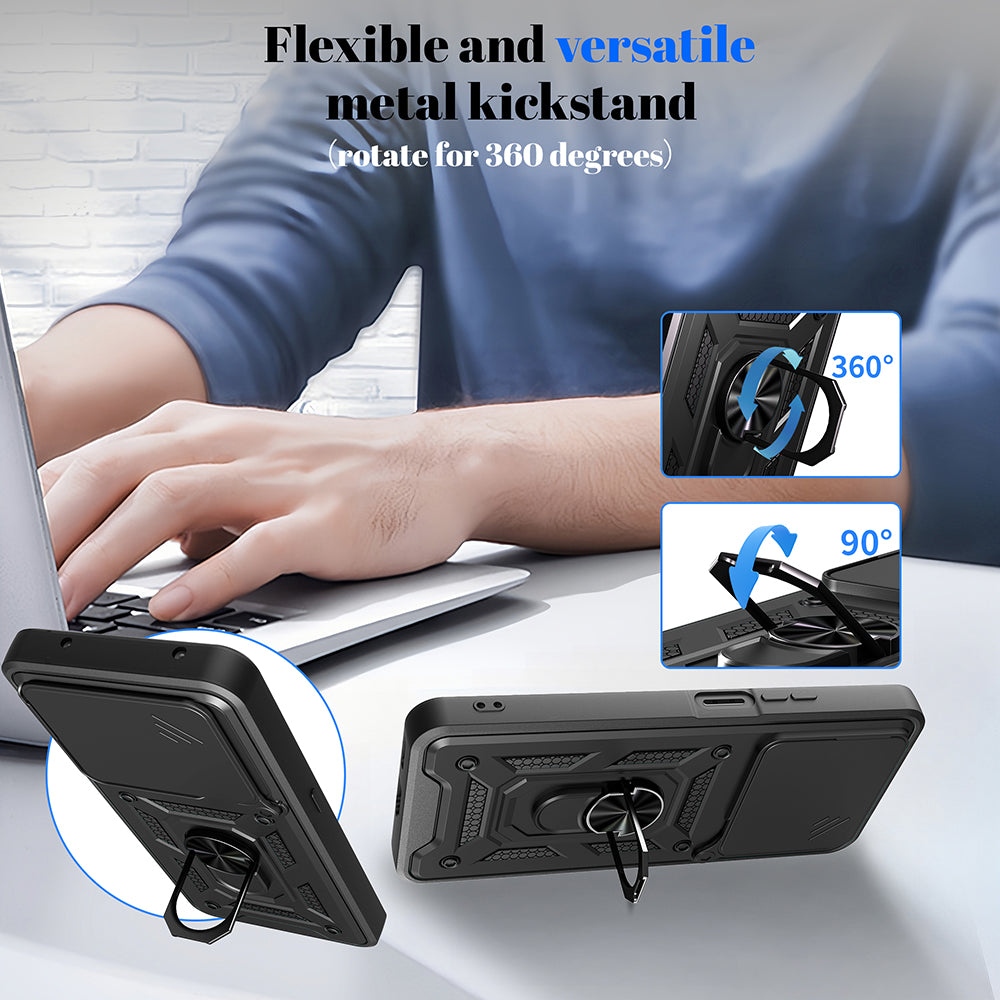 Hülle für Honor X5c Plus, Techsuit, CamShield, Roségold