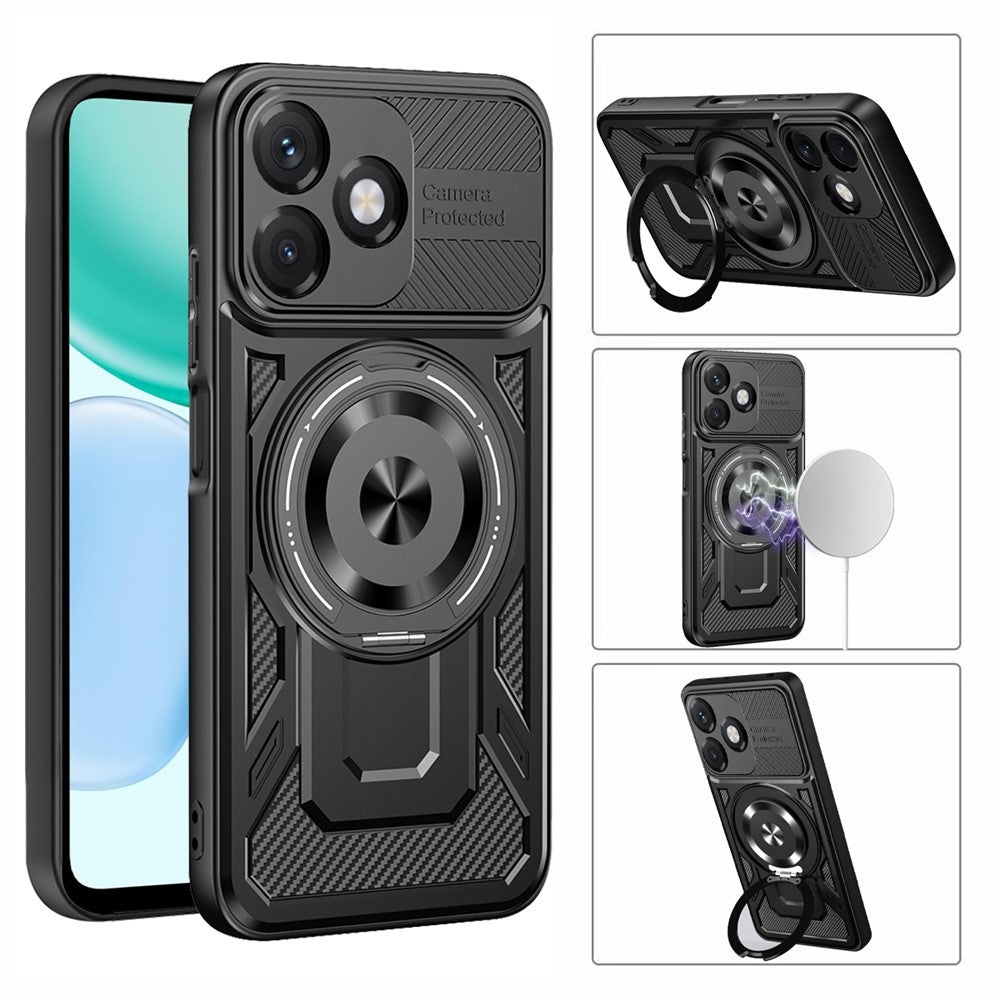 Hülle für Honor X5c Plus, Techsuit, RuggedCam, Grau