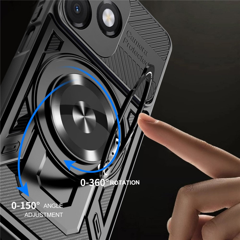Hülle für Honor X5c Plus, Techsuit, RuggedCam, Grau