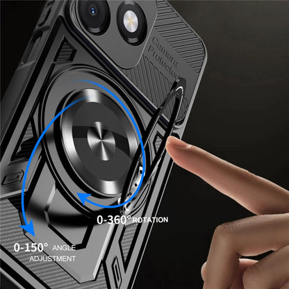 Hülle für Honor X5c Plus, Techsuit, RuggedCam, Grau