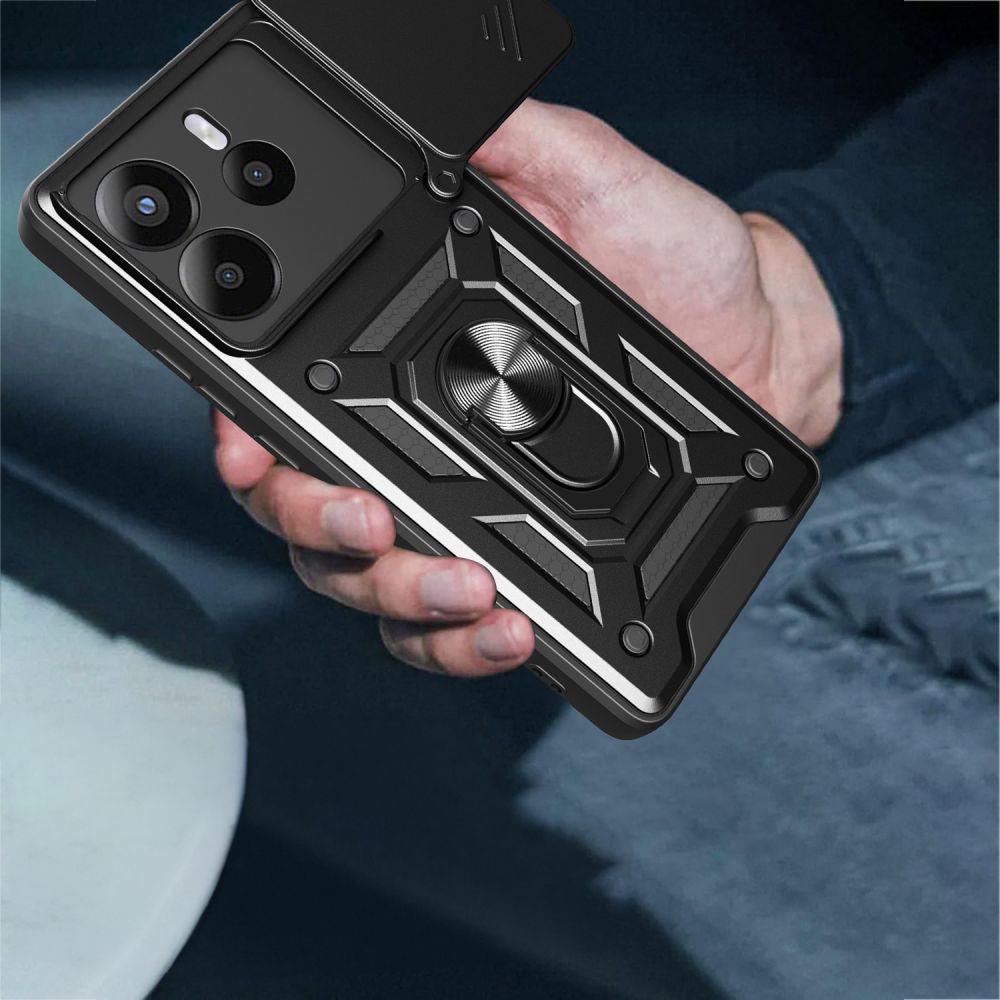 Hülle für Honor X6c, Techsuit, CamShield, Schwarz