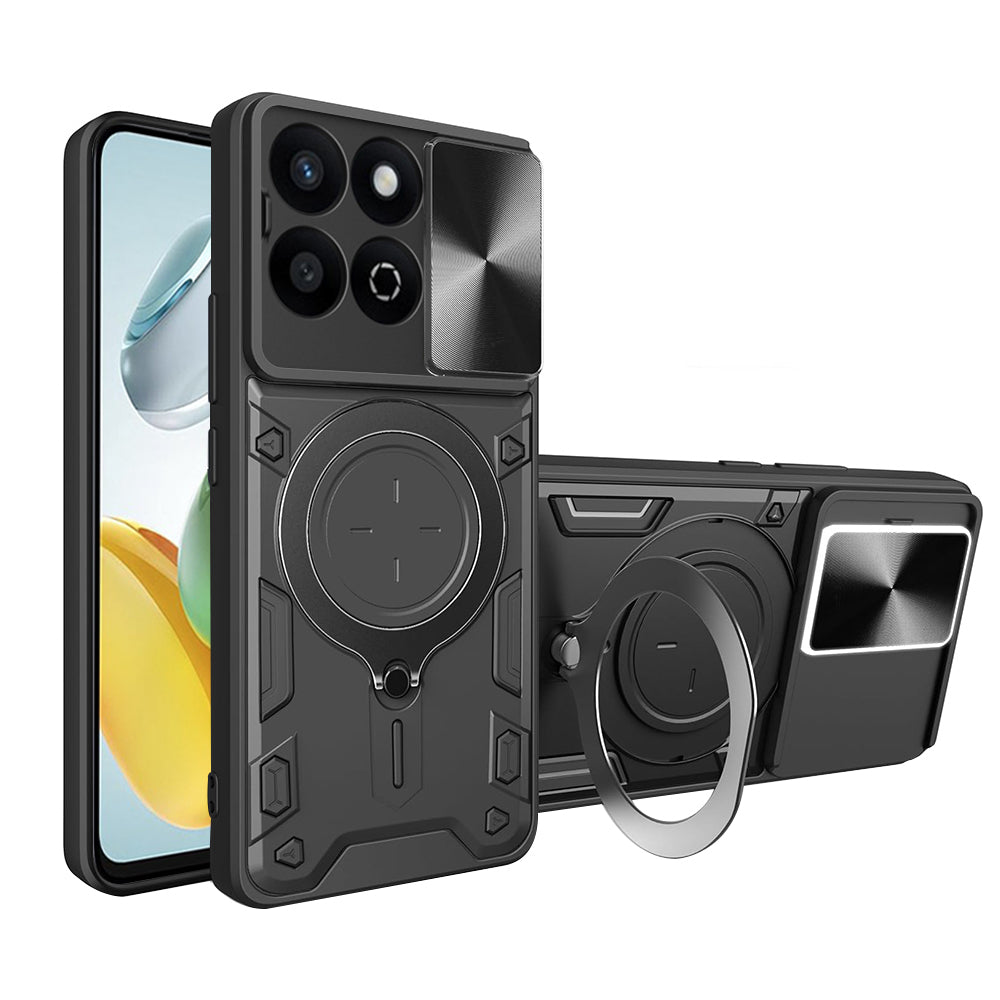 Hülle für Honor X7c / 200 Smart, Techsuit, CamGuard Pro, Schwarz
