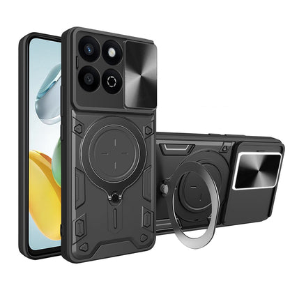 Hülle für Honor X7c / 200 Smart, Techsuit, CamGuard Pro, Schwarz