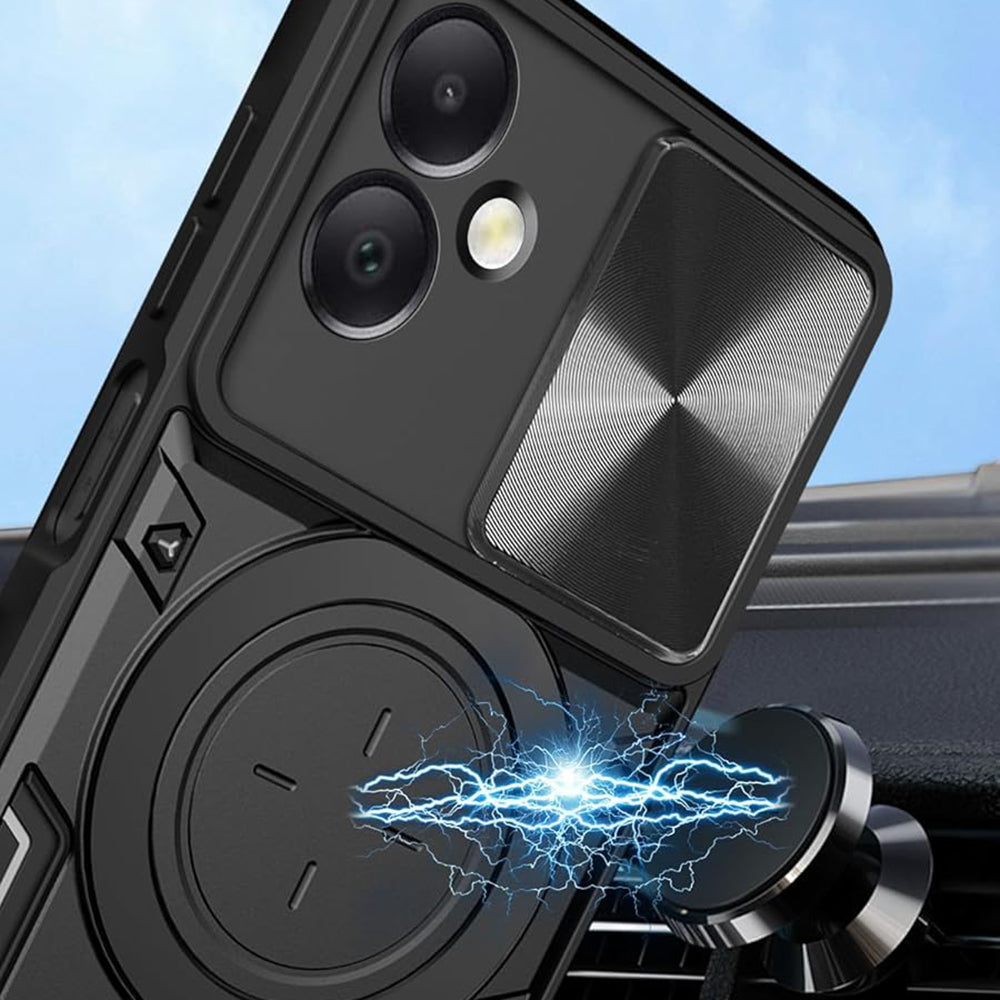 Hülle für Honor X7c / 200 Smart, Techsuit, CamGuard Pro, Schwarz