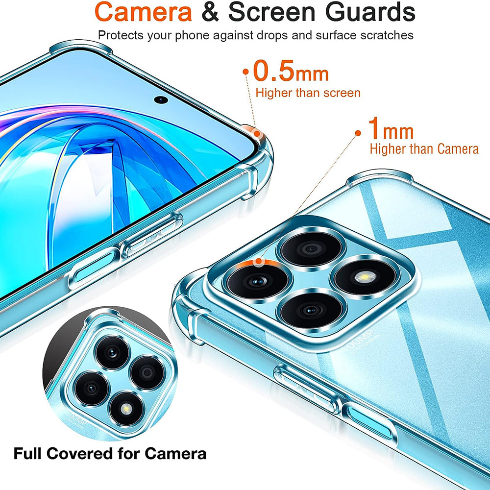 Hülle für Honor X8a, Techsuit, stoßfest klar, transparent