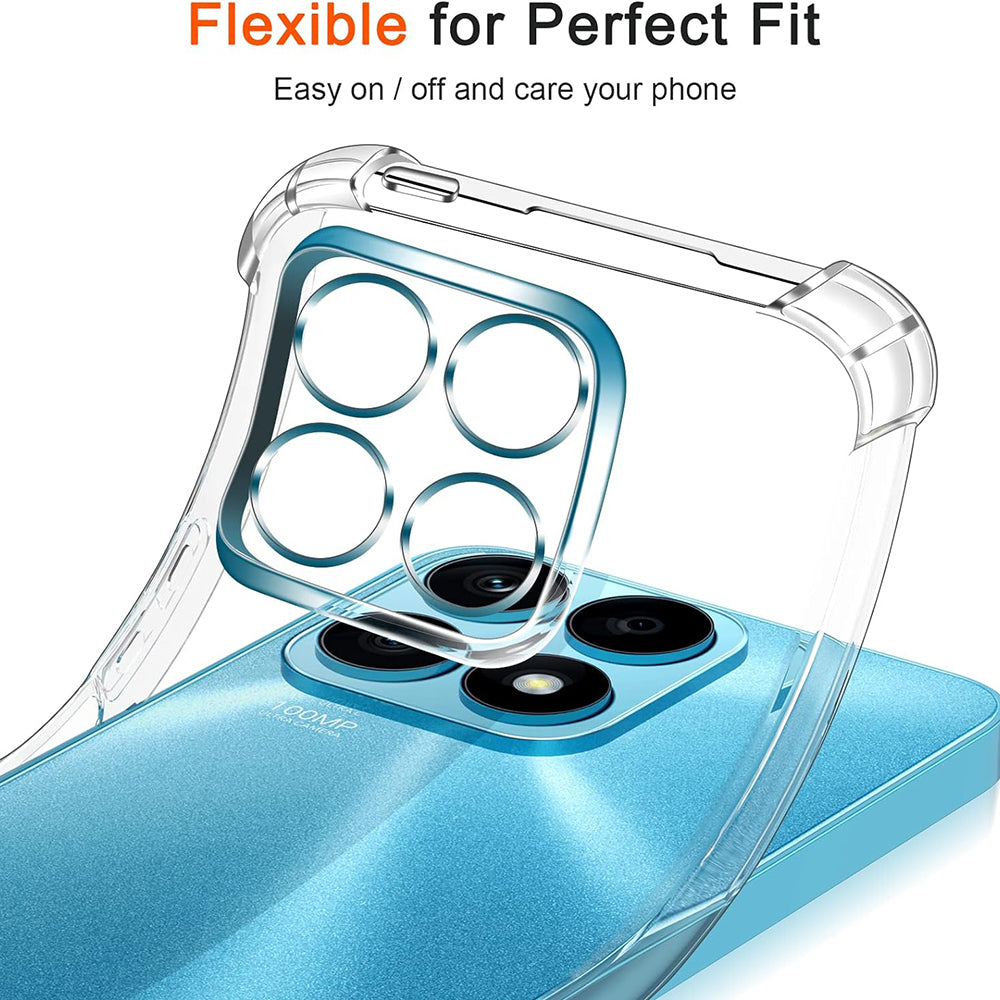 Hülle für Honor X8a, Techsuit, stoßfest klar, transparent