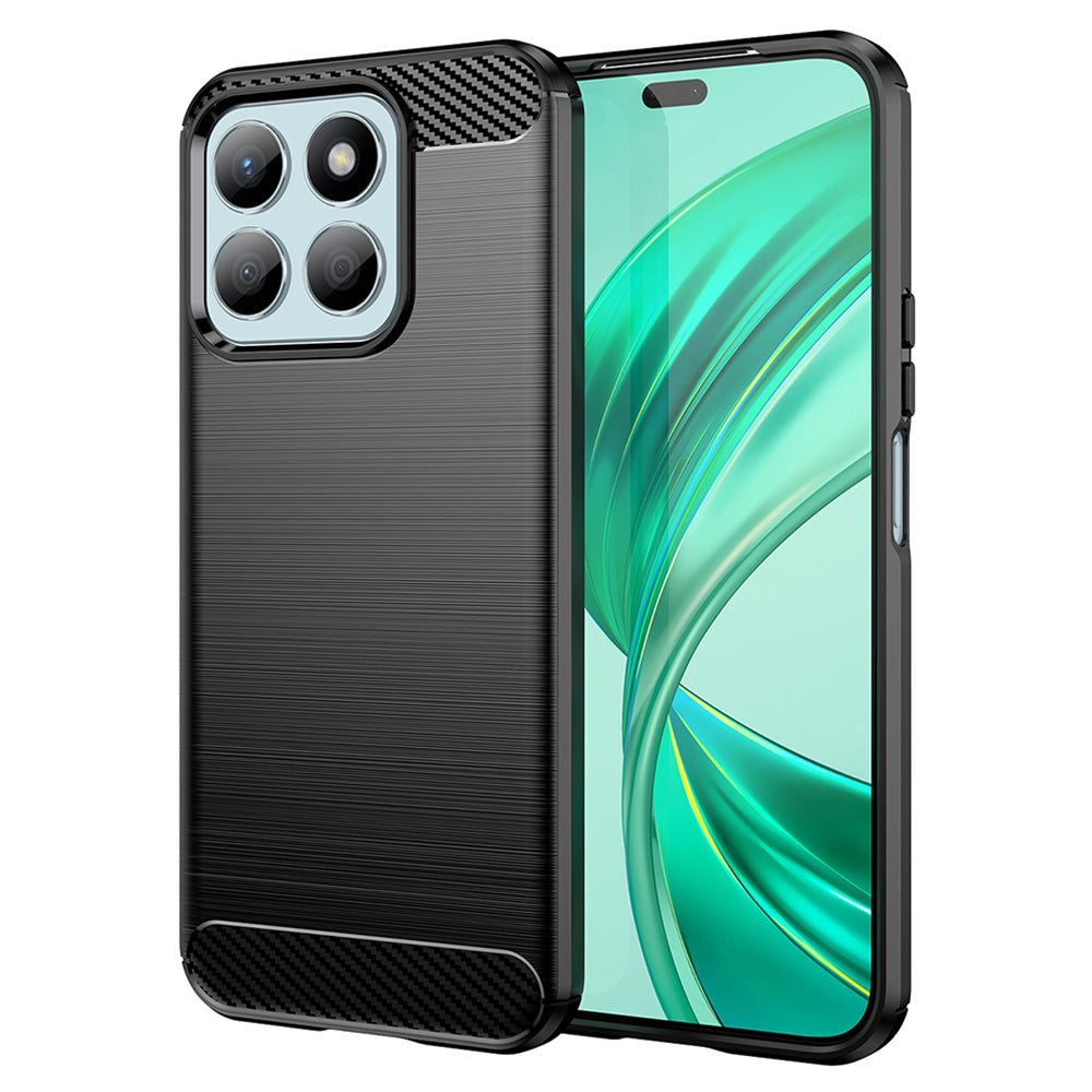 Hülle für Honor X8b, Techsuit, Carbon, Schwarz