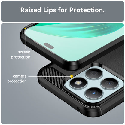 Hülle für Honor X8b, Techsuit, Carbon, Schwarz