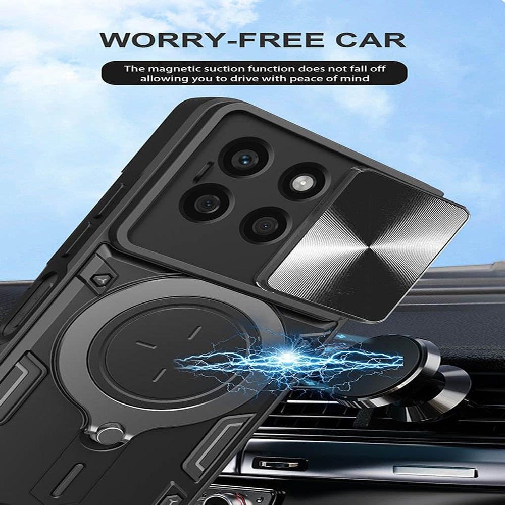 Hülle für Honor X8c, Techsuit, CamGuard Pro, Rot
