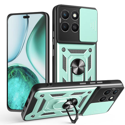 Hülle für Honor X8c, Techsuit, CamShield, Grün