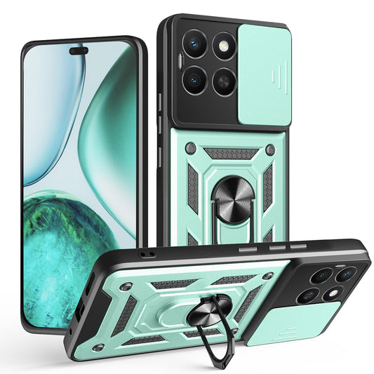 Hülle für Honor X8c, Techsuit, CamShield, Grün