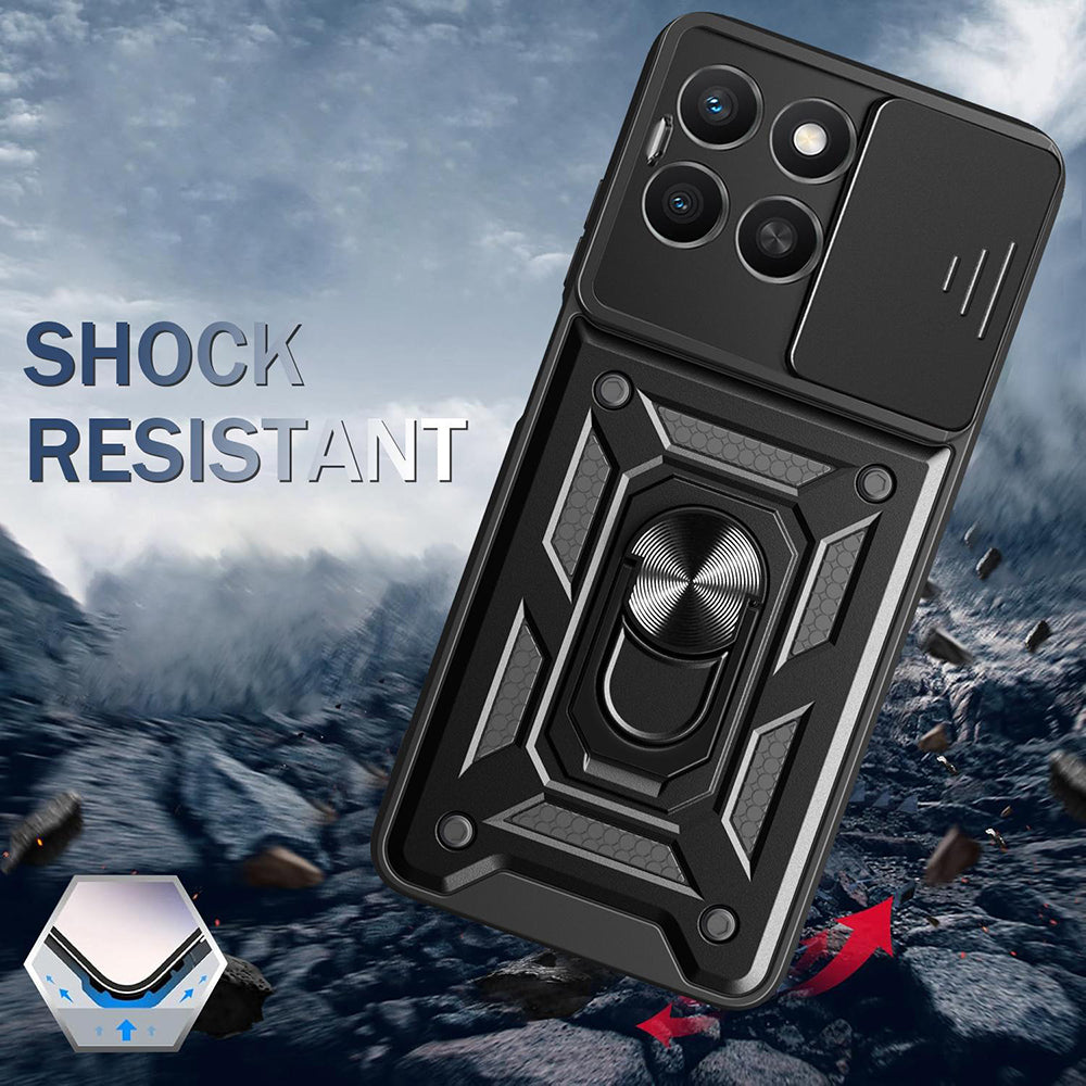 Hülle für Honor X8c, Techsuit, CamShield, Grün