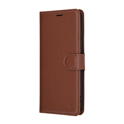 Case for Honor X8c, Techsuit, Leather Folio, Brown