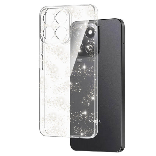 Hülle für Honor X8c, Techsuit, SparkleSkin, Transparent