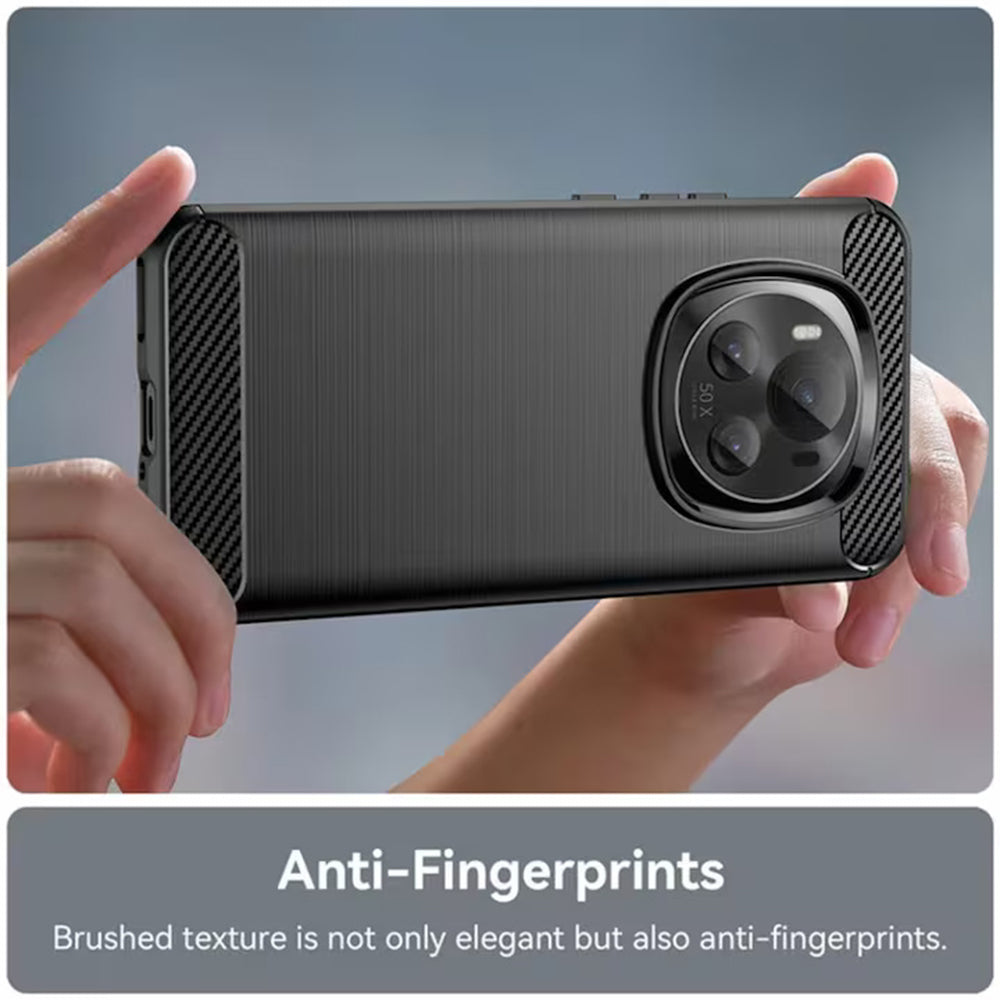 Hülle für Honor X9c Smart, Techsuit, Carbon, Schwarz