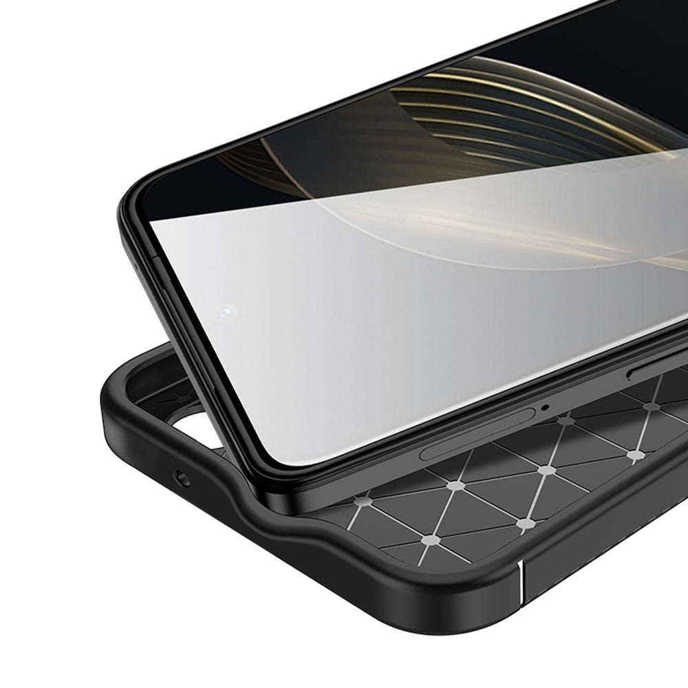Hülle für Huawei nova 12s / nova 11, Techsuit, CarbonFiber, Schwarz