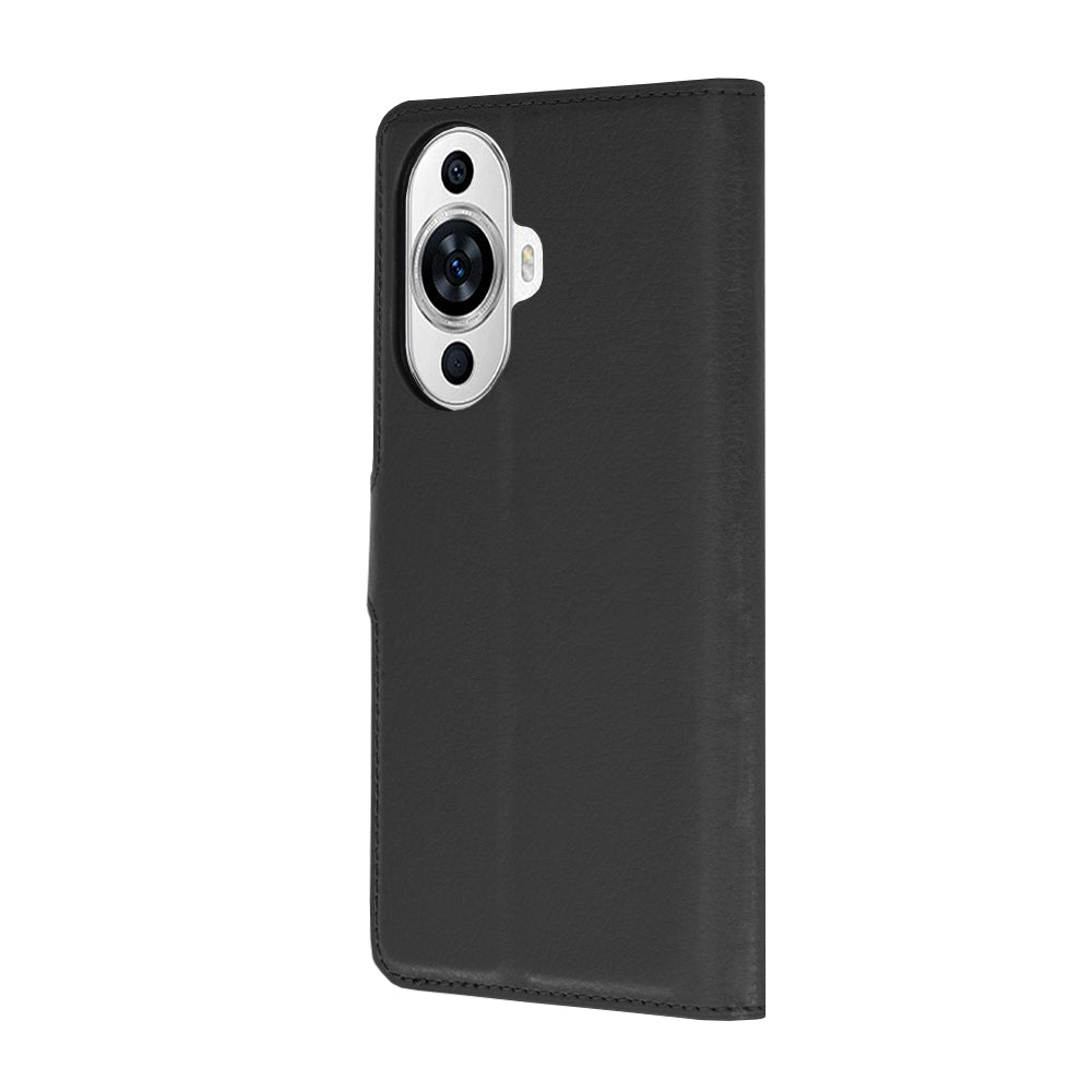 Hülle für Huawei nova 12s / nova 11, Techsuit, Leder-Folio, Schwarz