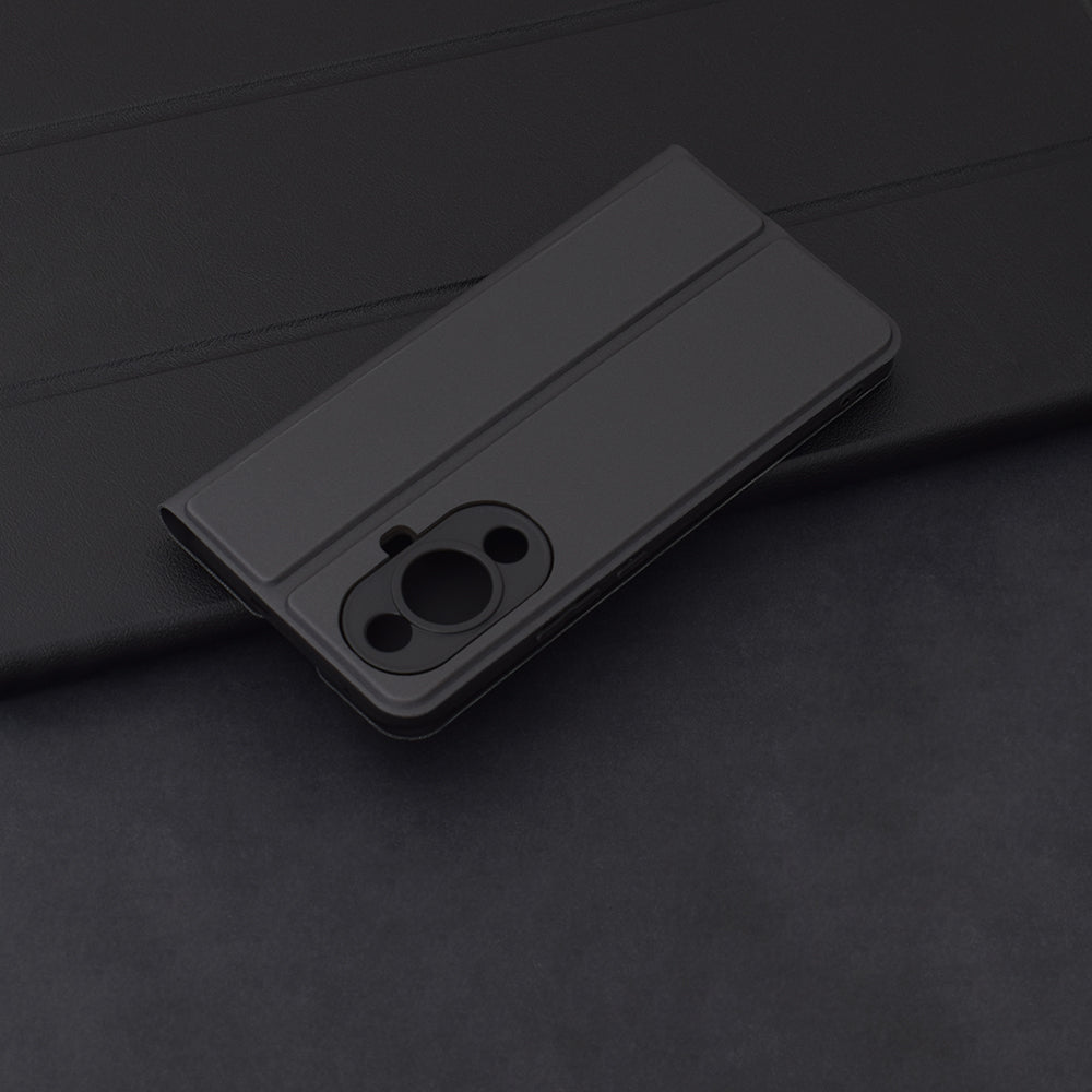 Hülle für Huawei nova 12s / nova 11, Techsuit, Magskin Book, Schwarz