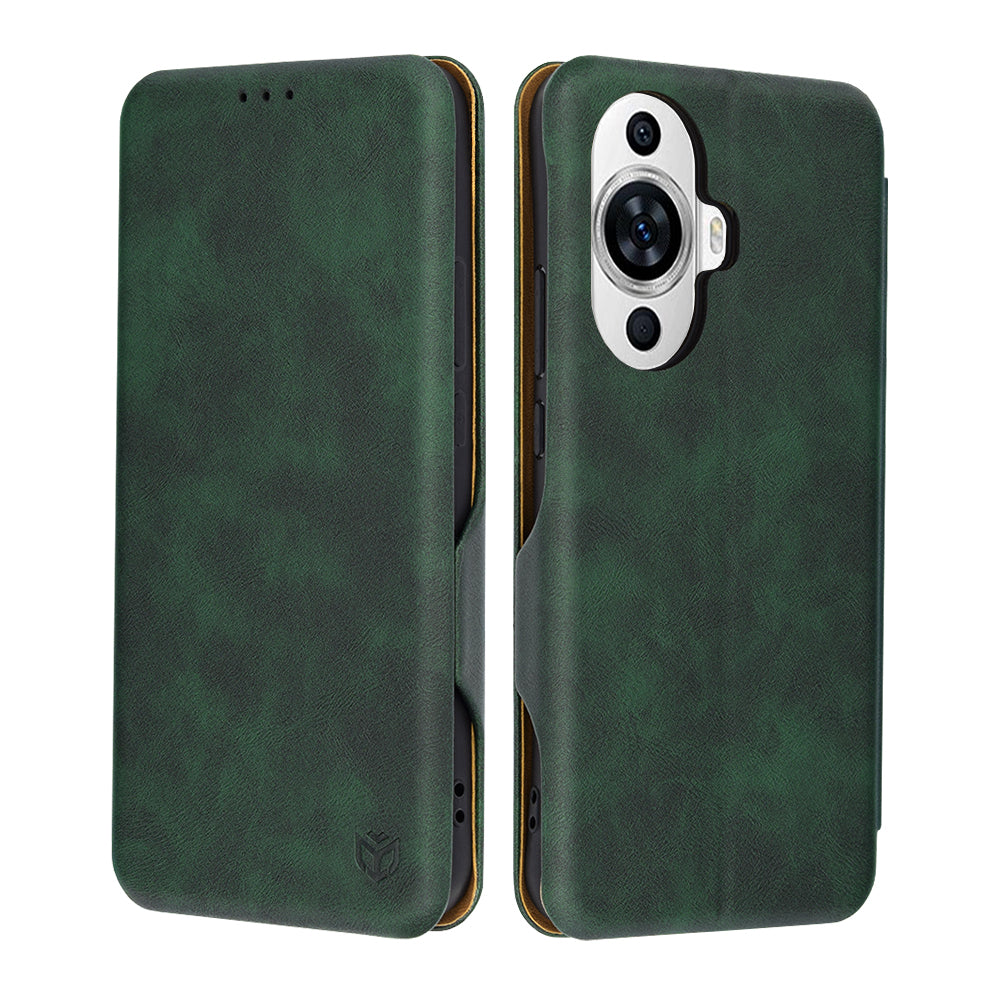 Hülle für Huawei nova 12s / nova 11, Techsuit, Safe Wallet Plus, Grün