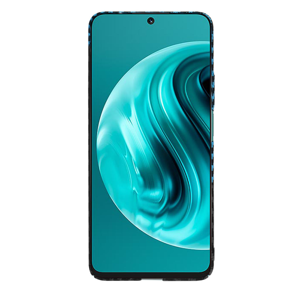 Hülle für Huawei nova 13i / nova 12i, Techsuit, Carbonite FiberShell, Schwarz Blau