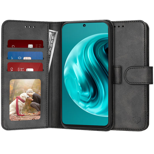 Hülle für Huawei nova 13i / nova 12i, Techsuit, Diary Book, Schwarz