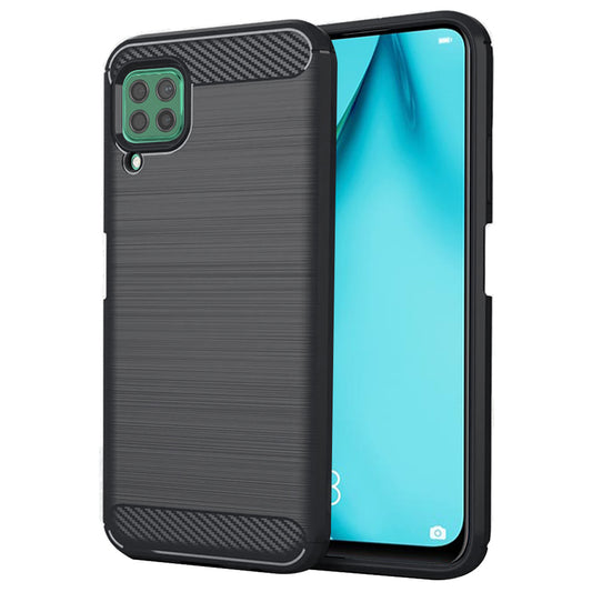 Hülle für Huawei P40 lite 4G, Techsuit, Carbon, Schwarz