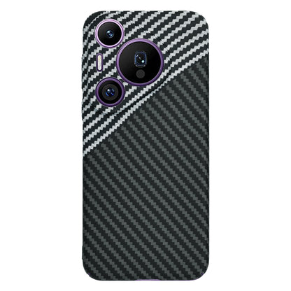 Case for Huawei Pura 70 Pro, Techsuit, Carbonite FiberShell, Black Gray