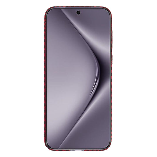 Hülle für Huawei Pura 70 Pro, Techsuit, Carbonite FiberShell, Rot