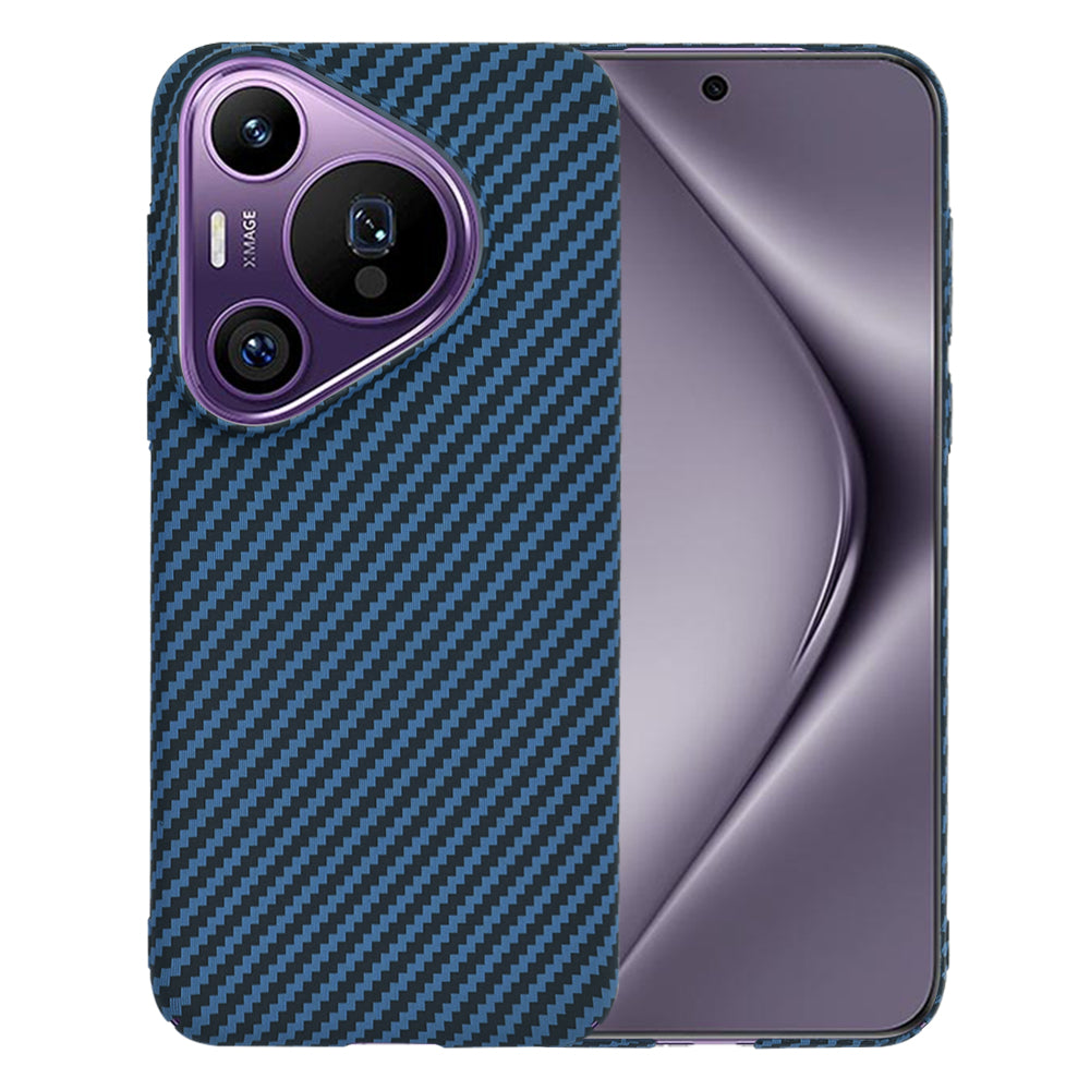 Hülle für Huawei Pura 70 Pro, Techsuit, Carbonite FiberShell, Türkis
