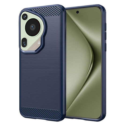 Hülle für Huawei Pura 70 Ultra, Techsuit, Carbon, Blau