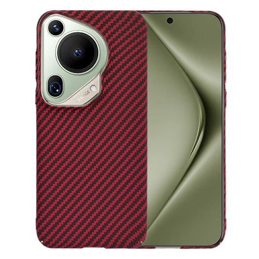 Hülle für Huawei Pura 70 Ultra, Techsuit, Carbonite FiberShell, Rot