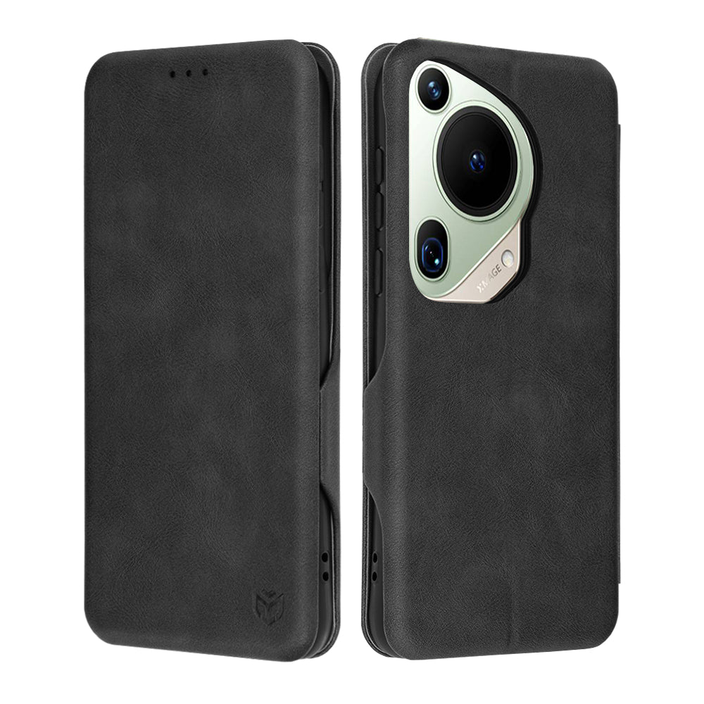 Hülle für Huawei Pura 70 Ultra, Techsuit, Safe Wallet Plus, Schwarz