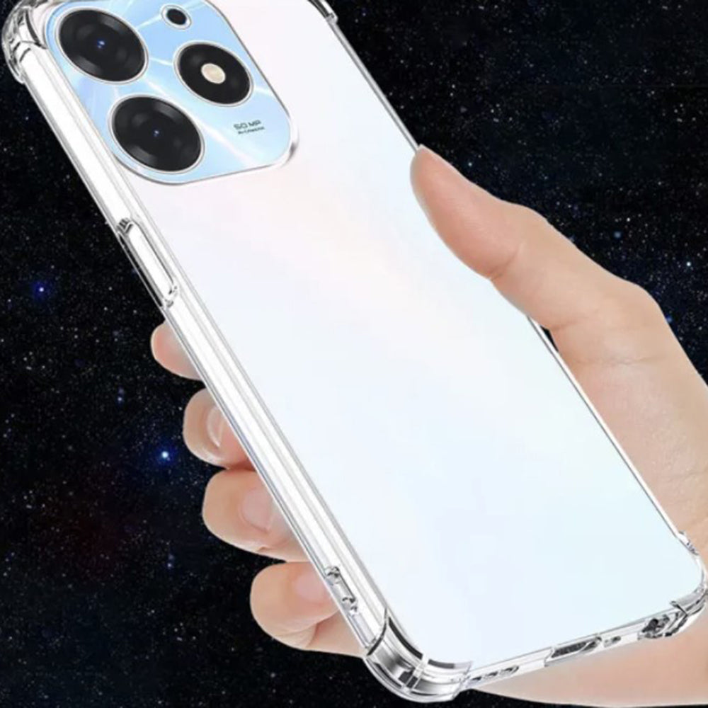 Hülle für Infinix Hot 40i, Techsuit, stoßfest klar, transparent