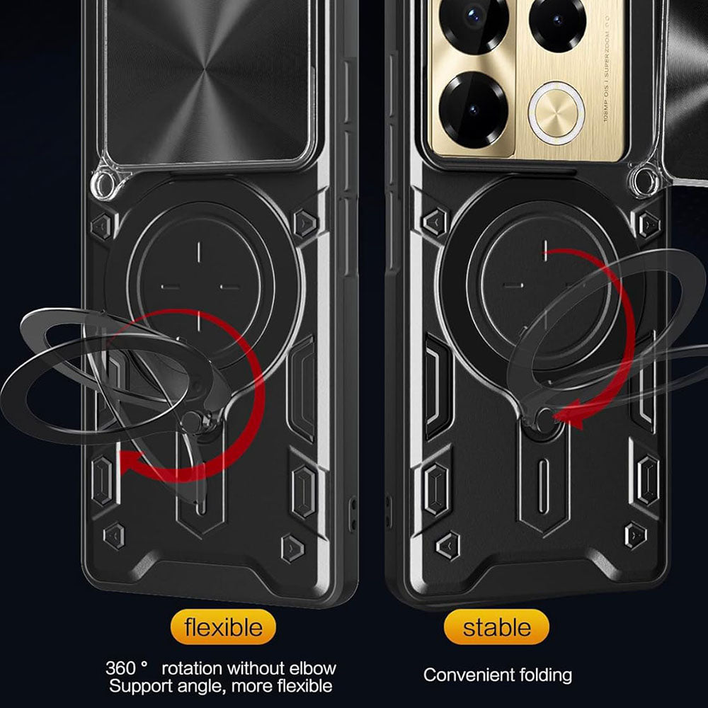 Hülle für Infinix Note 40 Pro+, Techsuit, CamGuard Pro, Roségold