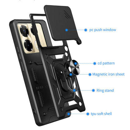 Hülle für Infinix Note 40 Pro+, Techsuit, CamShield, Blau