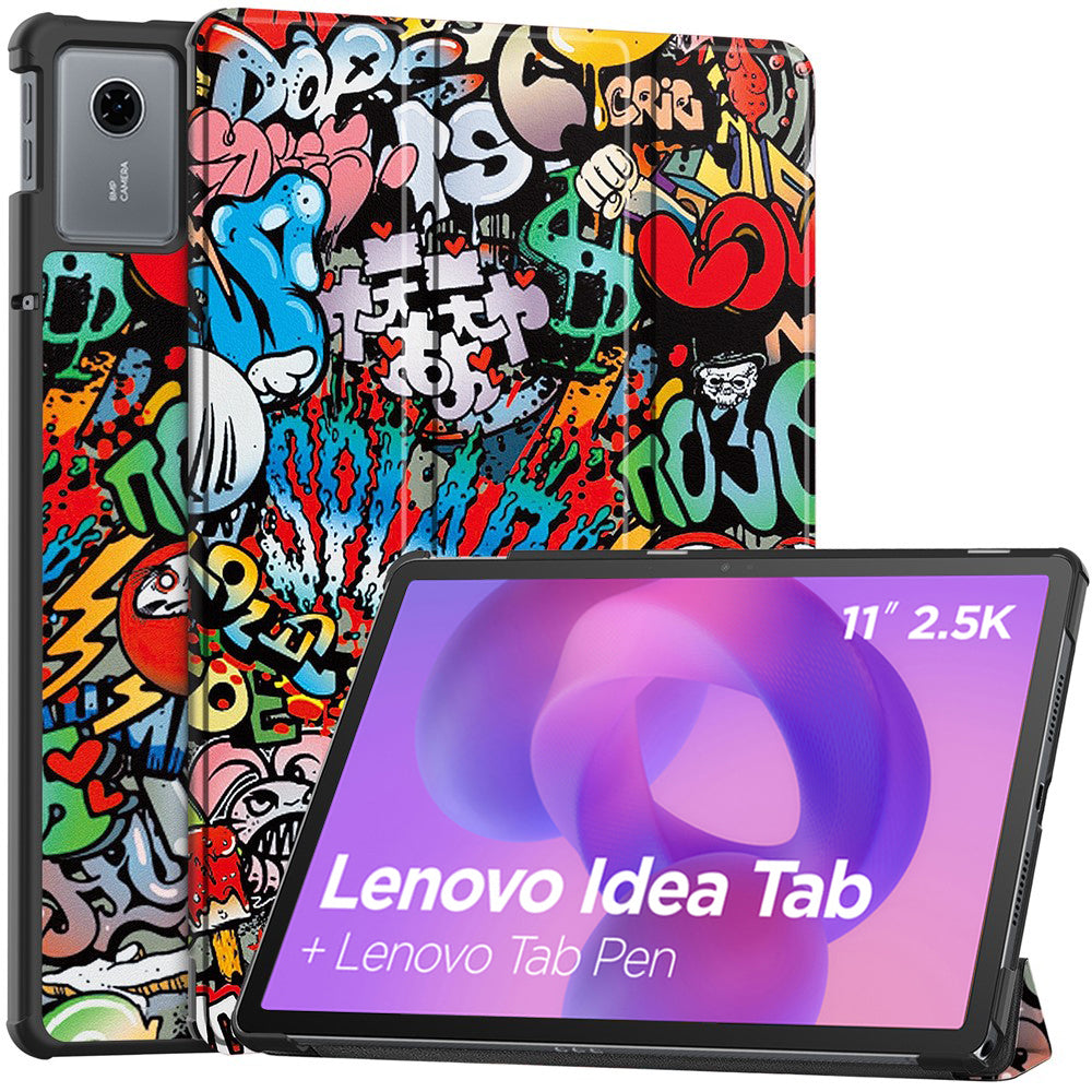 Hülle für Lenovo Idea Tab 11, Techsuit, FoldPro Urban Vibe, Mehrfarbig