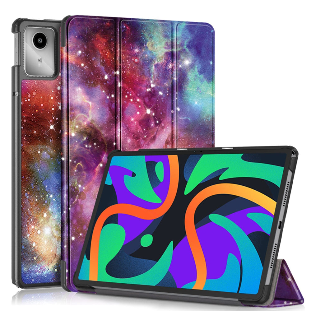 Hülle für Lenovo Tab M11, Techsuit, FoldPro Galaxy, Mehrfarbig
