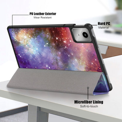 Hülle für Lenovo Tab M11, Techsuit, FoldPro Galaxy, Mehrfarbig