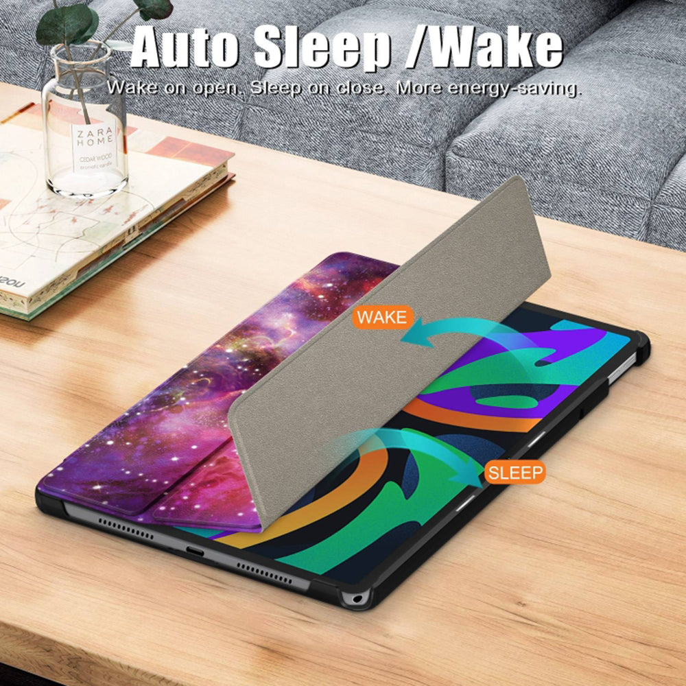 Hülle für Lenovo Tab M11, Techsuit, FoldPro Galaxy, Mehrfarbig