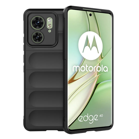 Hülle für Motorola Edge (2023) / Edge 40, Techsuit, Magic Shield, Schwarz